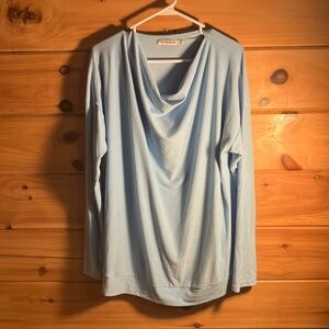 2XL Women long sleeve blue by MISSLOOK